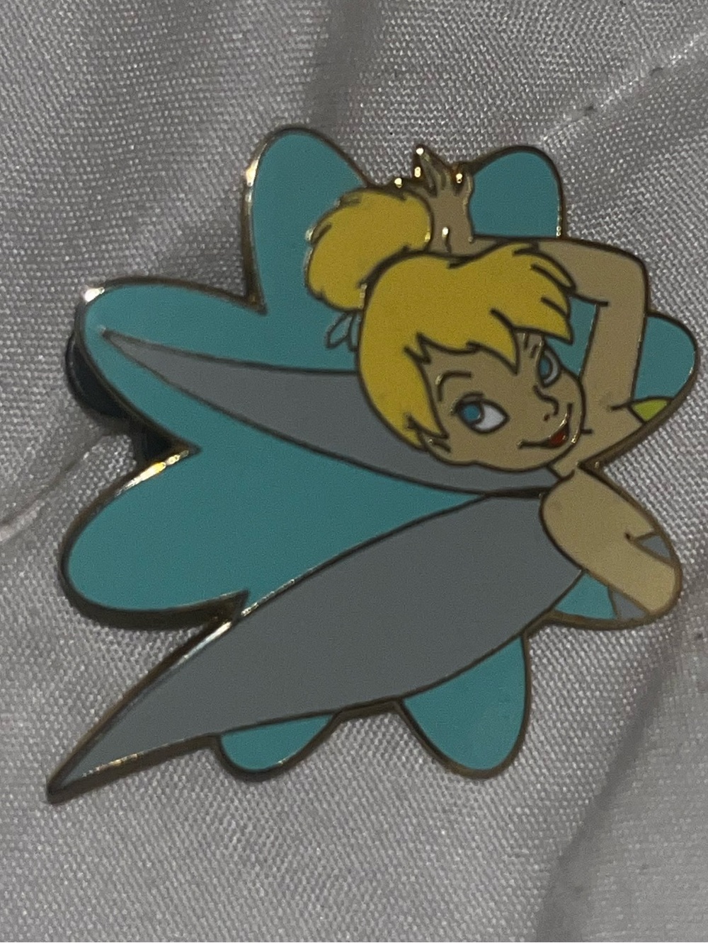 Disney Tinker Bell Blue Flower Cast Lanyard Series 2007 Trading Pin Tinkerbell